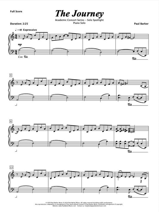 The Journey (Piano Solo)