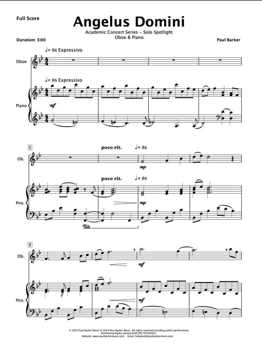 Angelus Domini (Oboe & Piano)