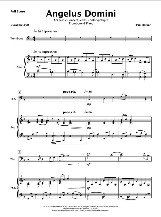 Angelus Domini (Trombone & Piano)