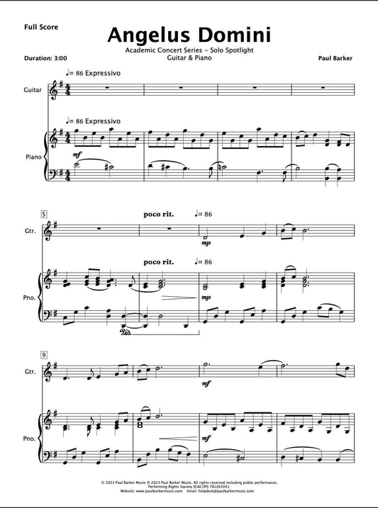 Angelus Domini (Electric Guitar & Piano)