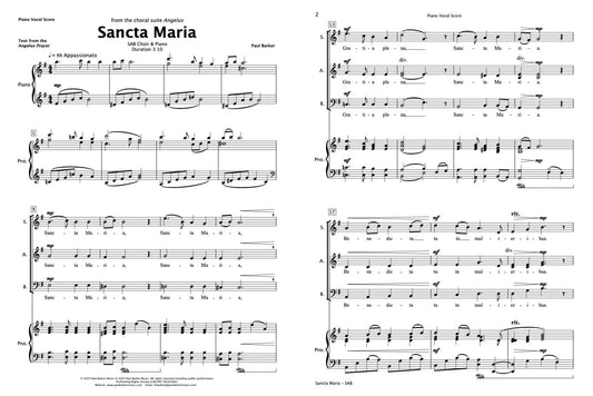 Sancta Maria (SAB Choir & Piano)
