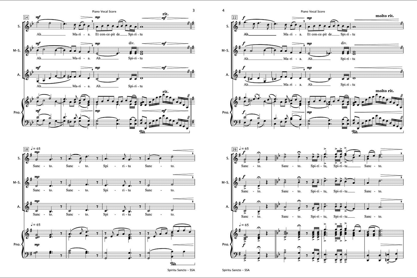 Angelus (SSA Choir & Piano)