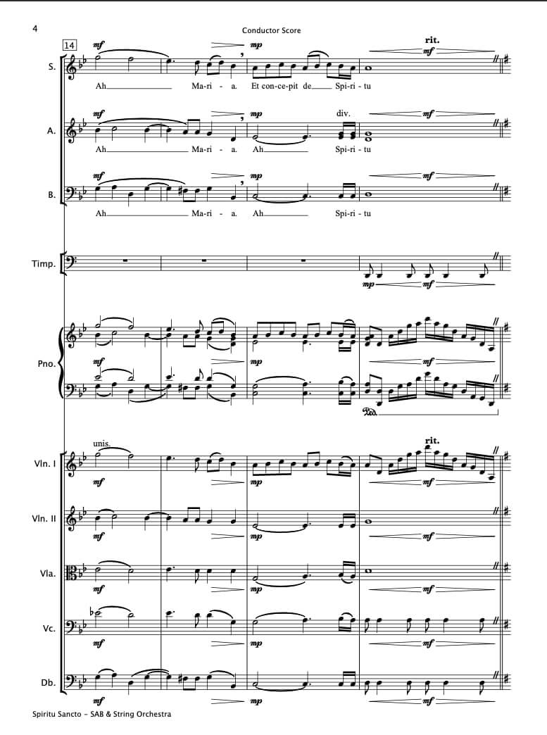 Angelus (SAB Choir & String Orchestra)