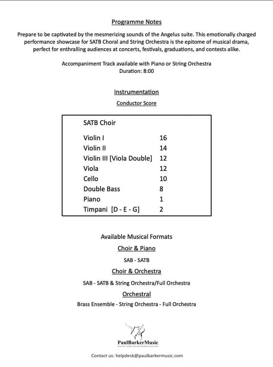 Angelus (SATB Choir & String Orchestra)