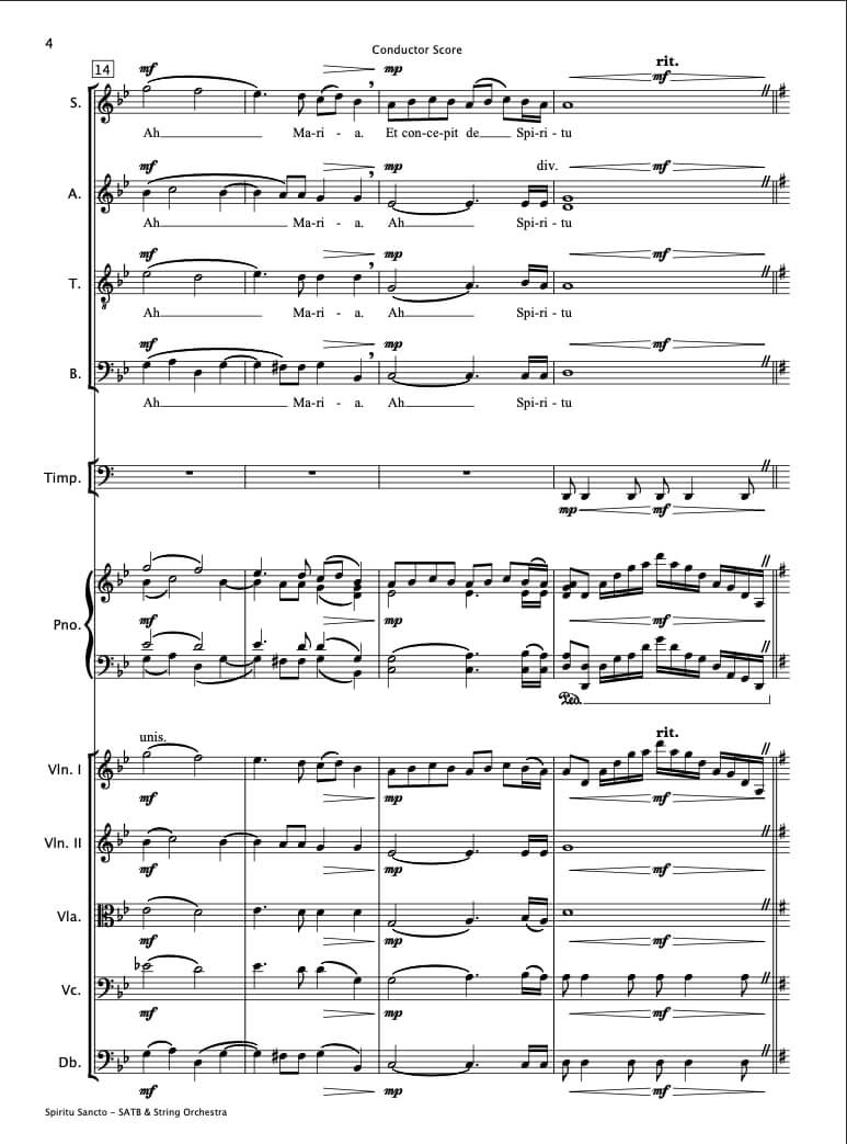 Angelus (SATB Choir & String Orchestra)