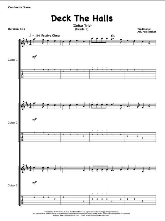 Christmas Guitar Trios Book 1