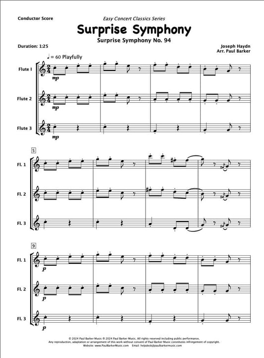Surprise Symphony (Flute Trio) - Paul Barker Music