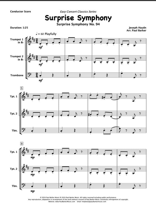 Surprise Symphony (Brass Trio)