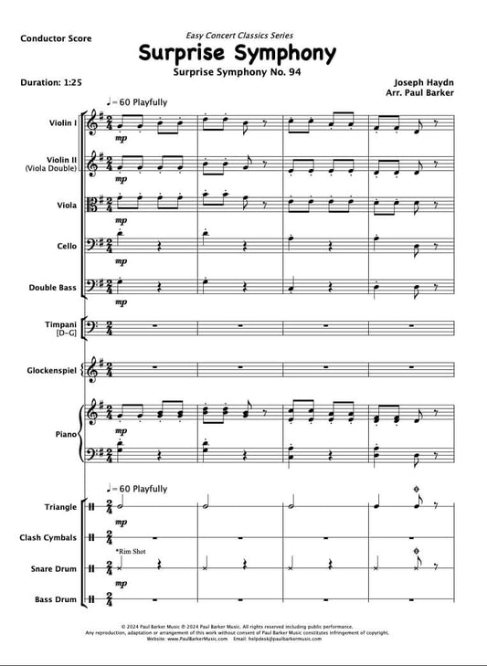 Surprise Symphony (String Orchestra) - Paul Barker Music