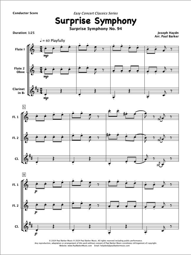 Easy Concert Classics Book 1 (Woodwind Trios)