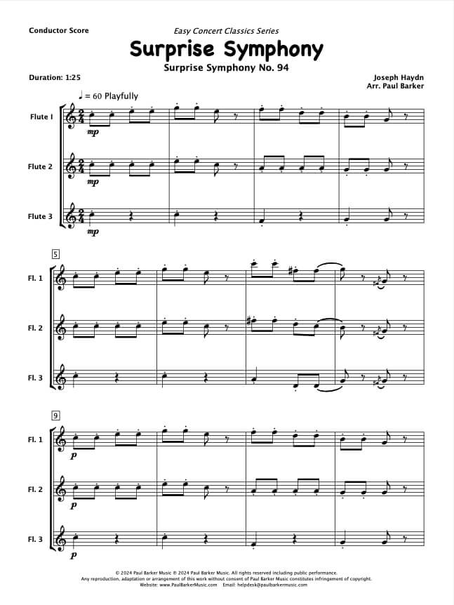 Easy Concert Classics Book 1 (Flute Trios)