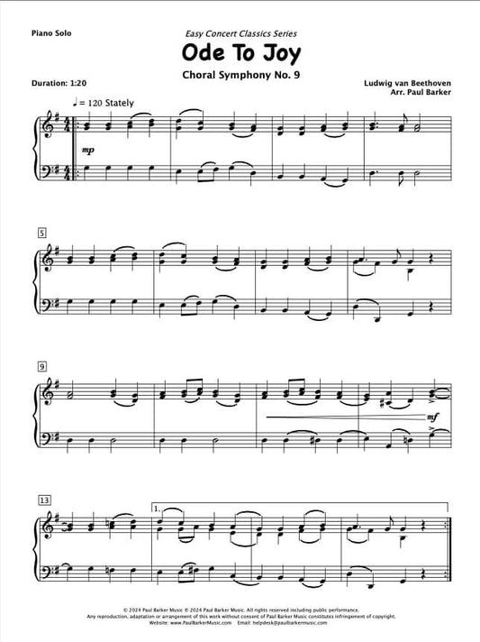 Easy Concert Classics Book 1 (Piano Solos)