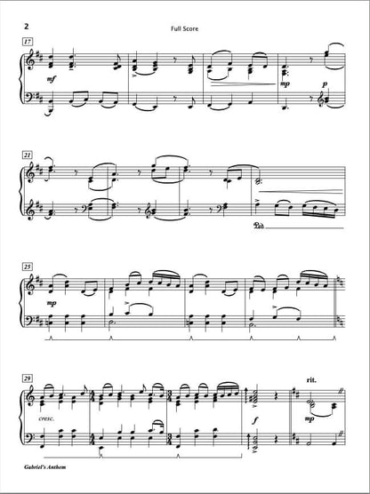 Gabriel's Anthem (Piano Solo)