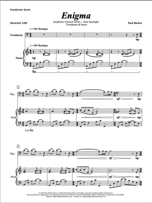 Enigma (Trombone & Piano)