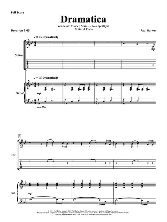 Dramatica (Acoustic Guitar & Piano)