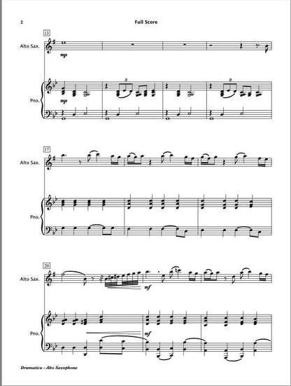Dramatica (Alto Saxophone & Piano)