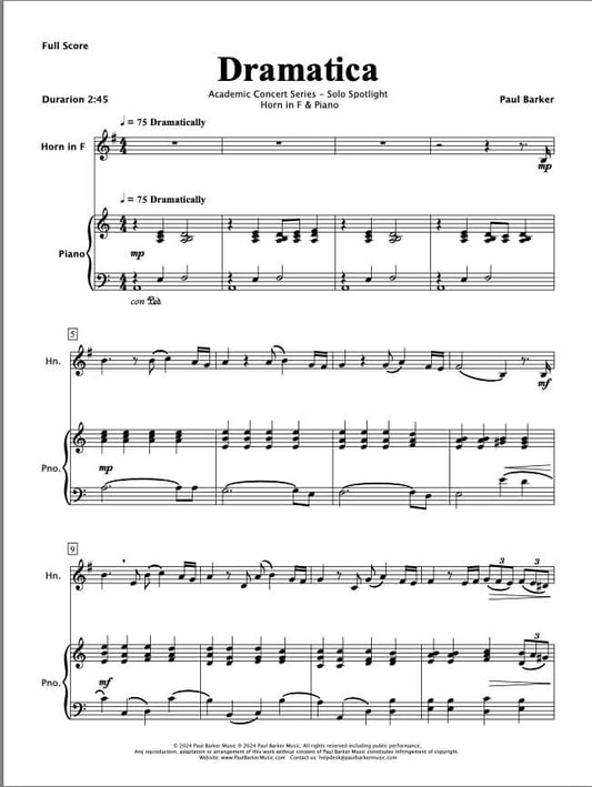 Dramatica (Horn in F & Piano)