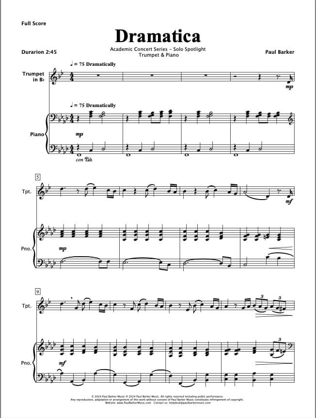 Dramatica (Trumpet & Piano)