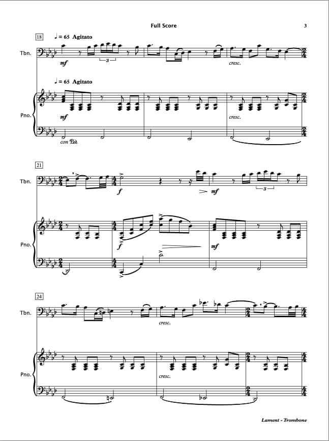 Lament (Trombone & Piano)