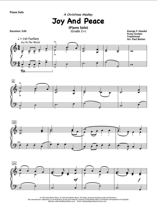Joy And Peace (Piano Solo)