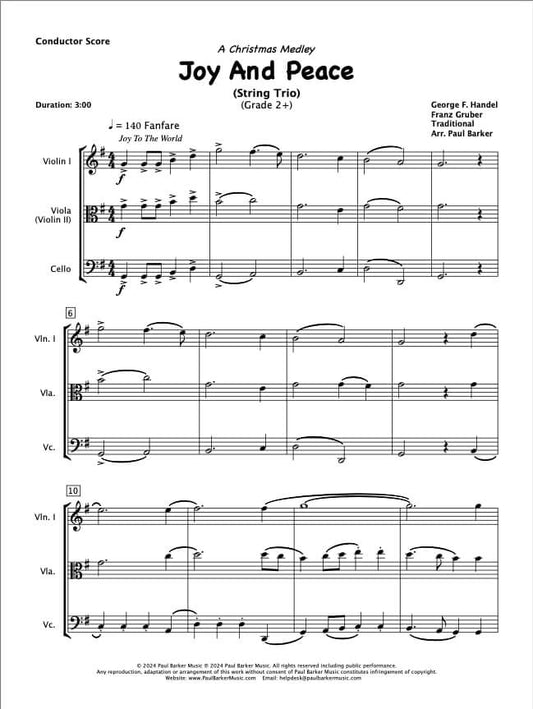 Joy And Peace (String Trio)