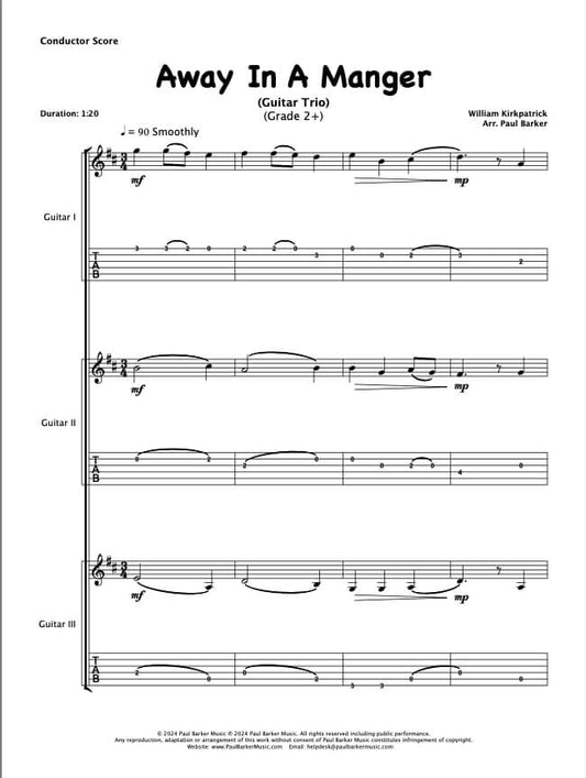 Away In A Manger (Guitar Trio)