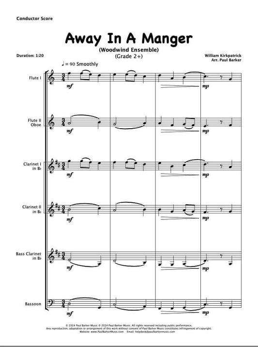 Away In A Manger (Woodwind Ensemble)