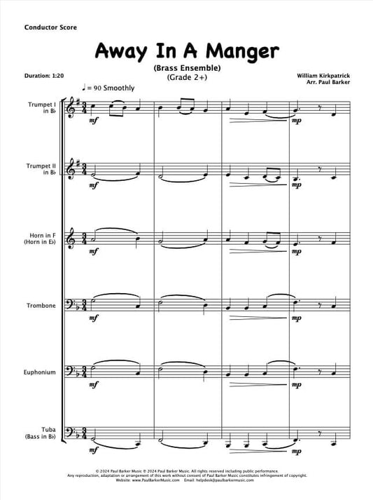 Away In A Manger (Brass Ensemble)