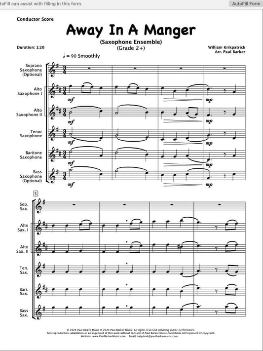 Christmas Saxophone Ensembles Book 3