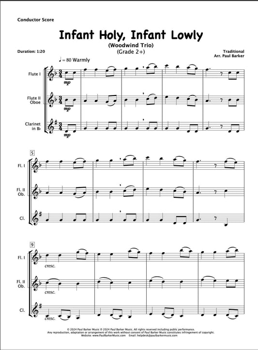 Infant Holy, Infant Lowly (Woodwind Trio)