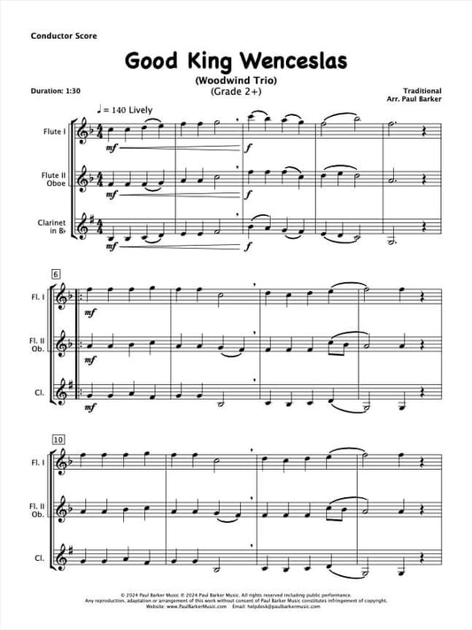 Good King Wenceslas (Woodwind Trio)