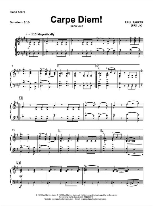 Carpe Diem! (Piano Solo)