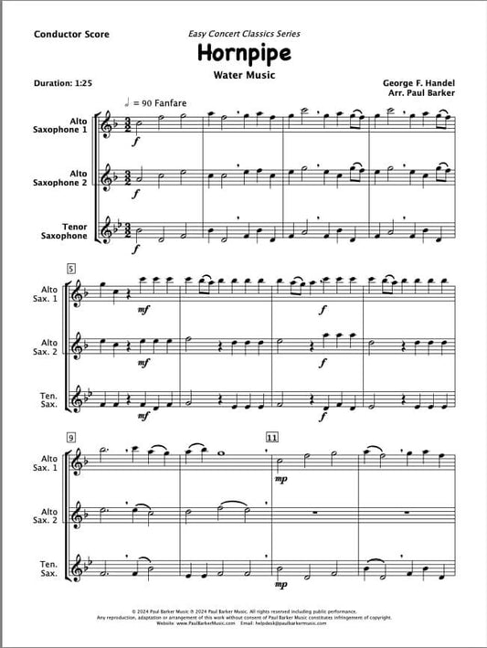 Hornpipe (Saxophone Trio)