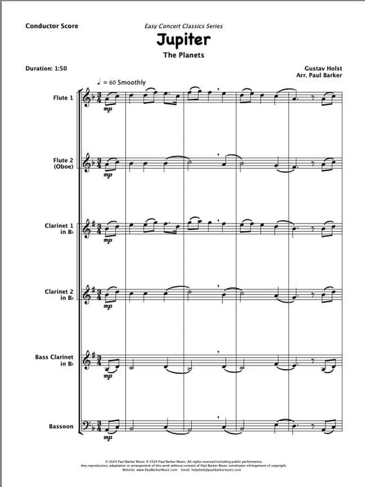 Jupiter (Woodwind Ensemble)