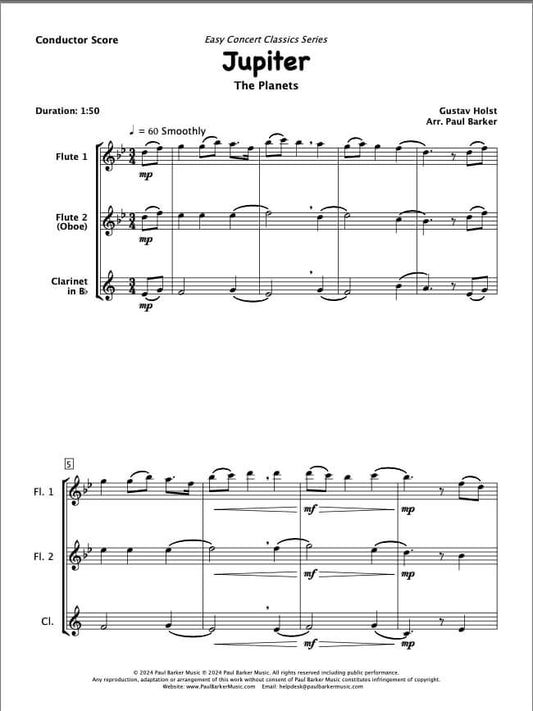 Jupiter (Woodwind Trio)