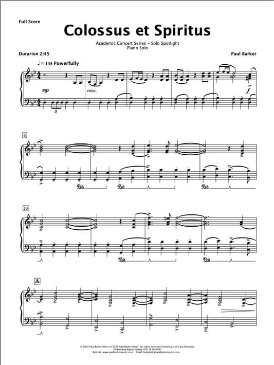 Colossus (Piano Solo)