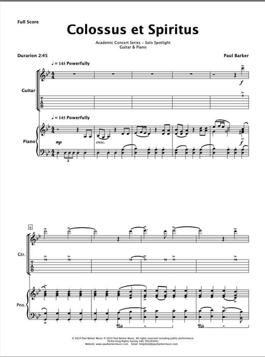 Colossus (Acoustic Guitar & Piano)