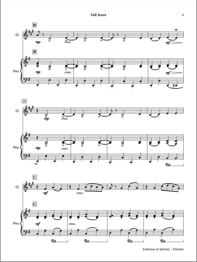 Colossus (Clarinet & Piano)