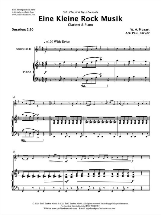 Eine Kleine Rock Musik (Clarinet & PIano)