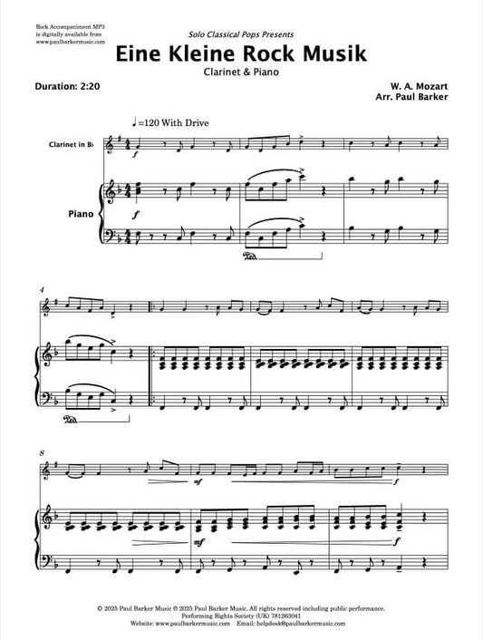 Solo Classical Pops Book 1 (Clarinet & Piano)