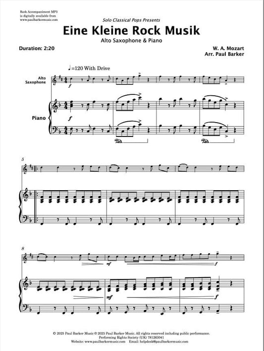 Solo Classical Pops Book 1 (Alto Saxophone & Piano)