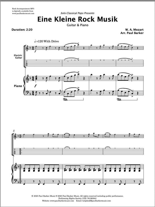 Solo Classical Pops Book 1 (Electric Guitar & Piano)