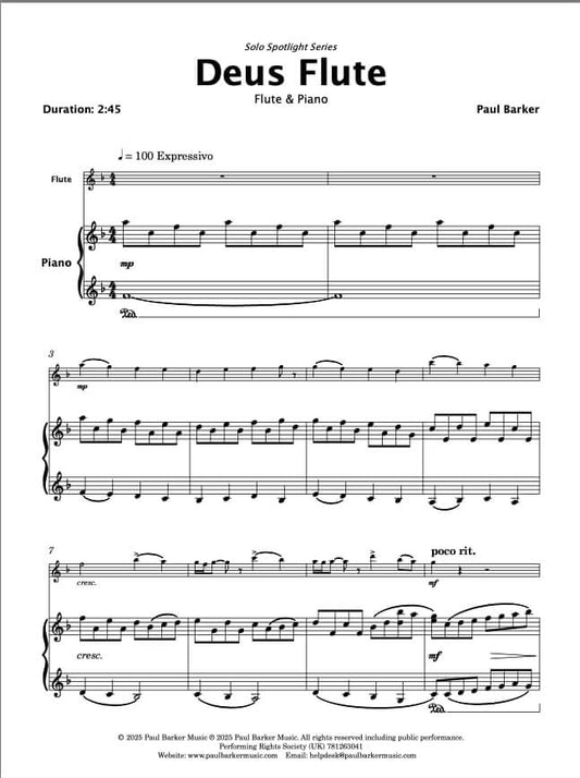 Deus Flute (Flute & Piano)
