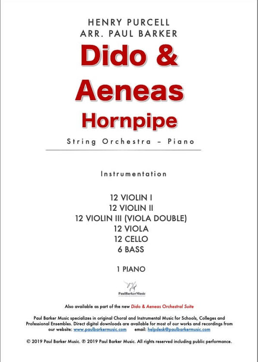 Dido & Aeneas Orchestral Hornpipe - Paul Barker Music