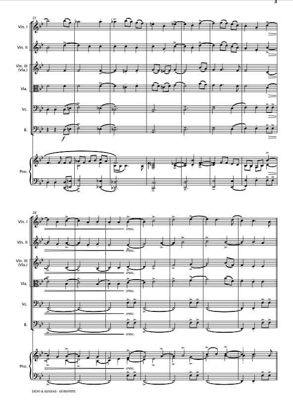 Dido & Aeneas Orchestral Hornpipe - Paul Barker Music