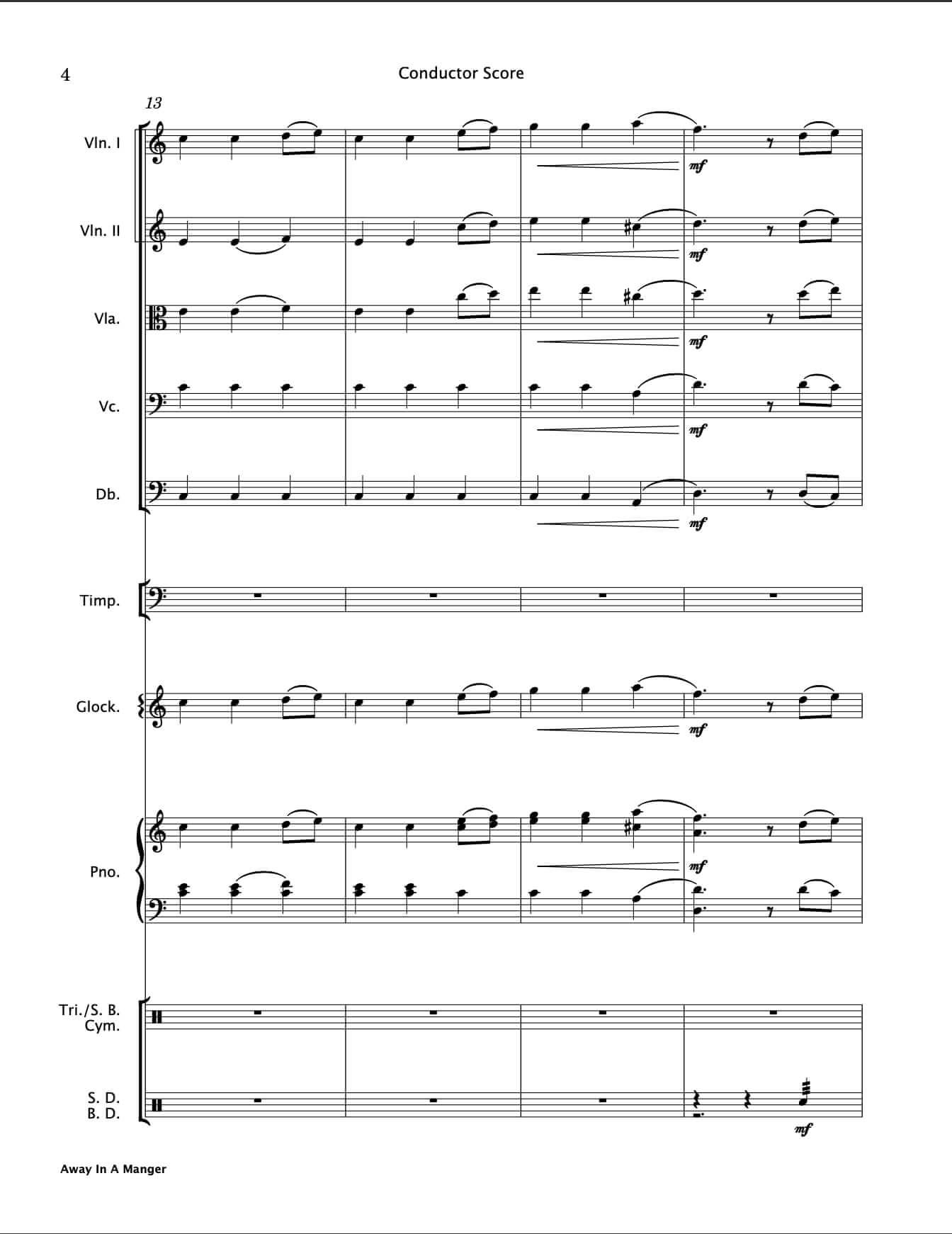 Away In A Manger (String Orchestra)