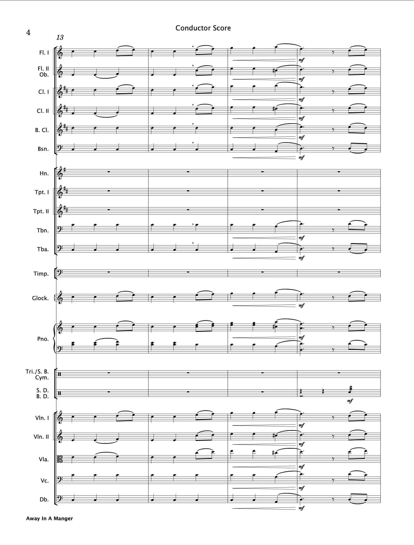 Away In A Manger (Full Orchestra)