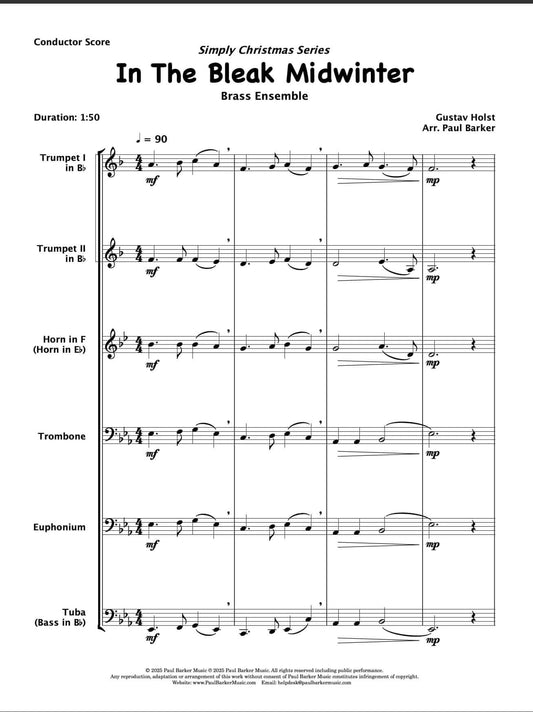 In The Bleak Midwinter (Brass ensemble)