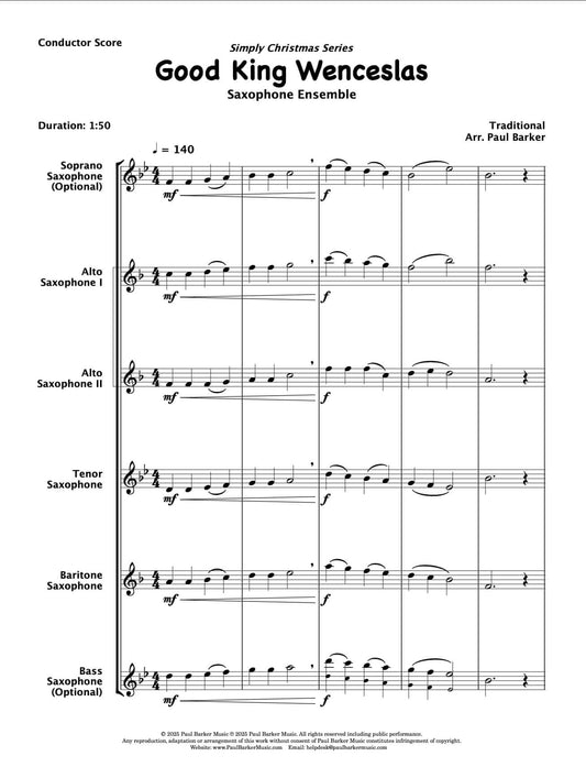 Good King Wenceslas (Saxophone Ensemble)
