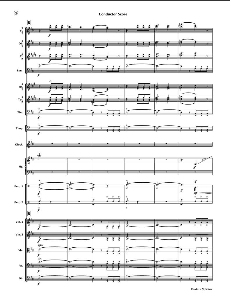 Fanfare Spiritus (Full Orchestra)